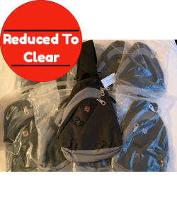 8 X Crossbody Large Sling Bags - Black/Grey